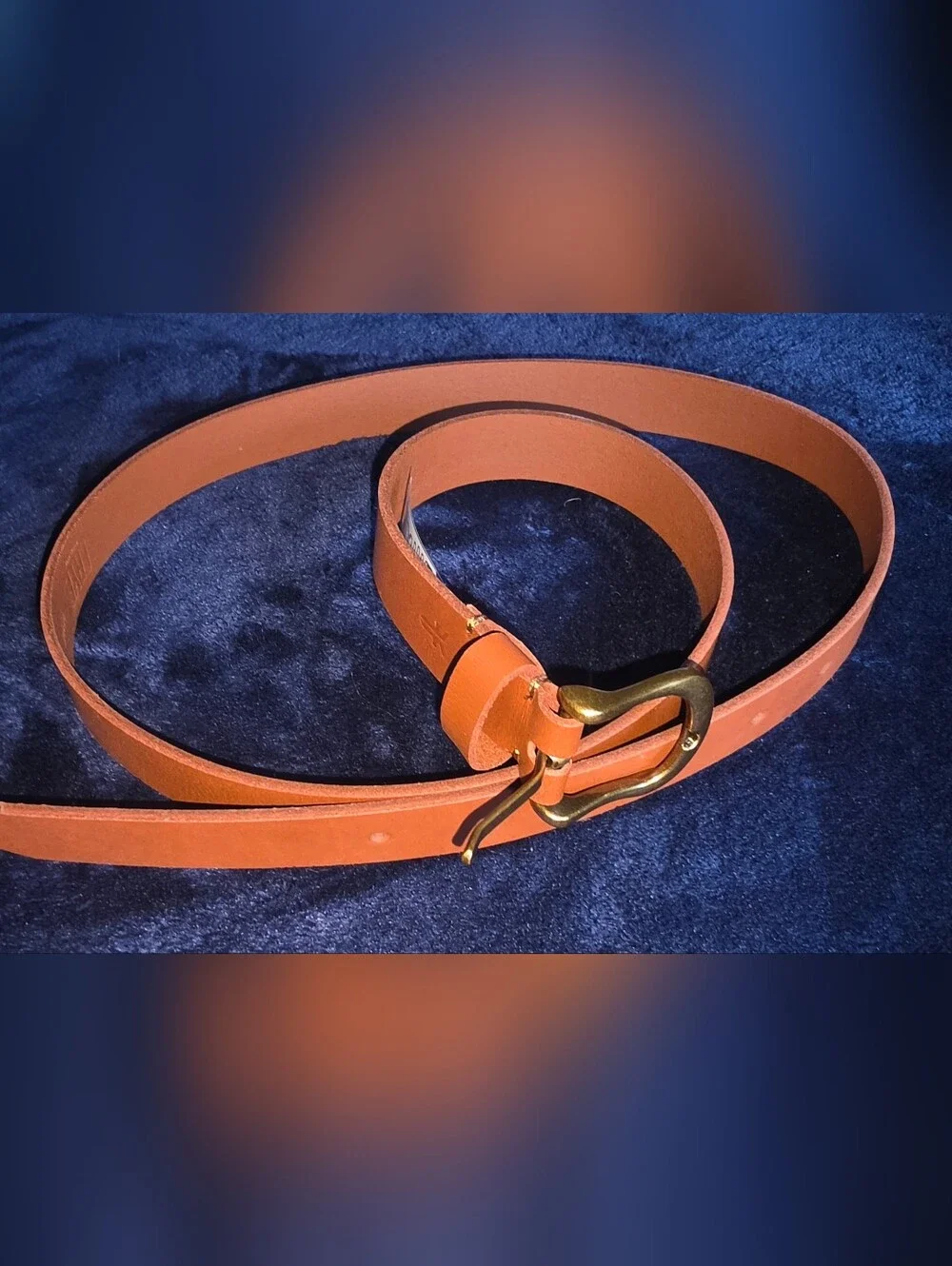 Frye Brown Genuine Leather Belt Strap
